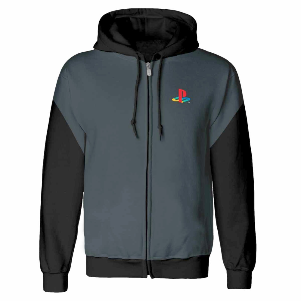 PlayStation - Classic Logo Zip hoodie - Grey/Black